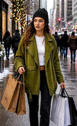 Free People Rebel Knit Oversized Moto Jacket - Green - size XL thumbnail 1