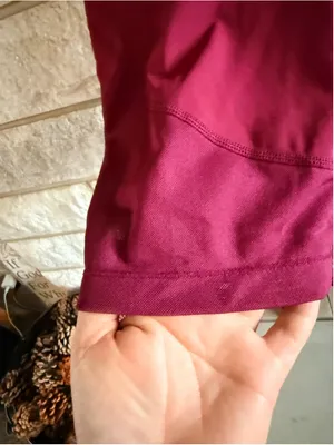 Women's Nike Pro Dri-FIT Bike Shorts Size M Burgundy Black thumbnail 3