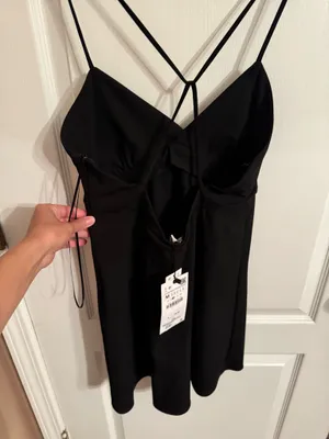 ZARA Black Mini Dress thumbnail 3