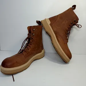 SOREL Hi Line Lace Boots Womens 9.5 Brown Leather Gorpcore Rugged Streetwear thumbnail 12