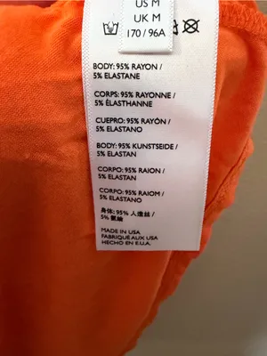 Free People Beach Orange Swim Cover-Up‎ Dress Flowy Batwing Size Medium thumbnail 5