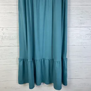 Zesica maxi dress blue sage sleeveless size M sundress with pockets thumbnail 3