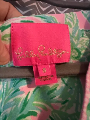 Lilly Pulitzer | Vivian Shift Dress "Mandevilla Baby Pink Sand Paradise", Sz 8 thumbnail 8