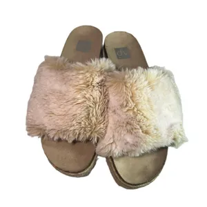 Dolce Slides vita ilenia platform fuzzy SLIPPER SLIDES size 10 NEUTRAL thumbnail 2