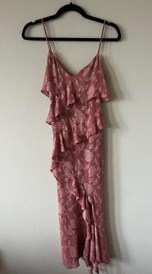 Zara Floral Ruffle Dress thumbnail 1