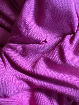 Lucy In The Sky Pink Medium Ruched Mini Dress Ties around The Neck (Flawed-Hole) thumbnail 9