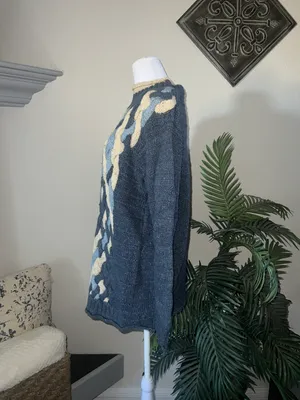 Newport News Vintage Chunky Knit Oversized Sweater thumbnail 3
