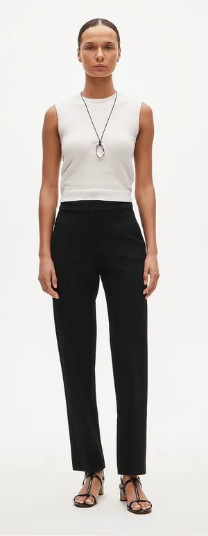 J. Crew Kate straight-leg pant in four-season stretch in Black Size 8 NWT thumbnail 1