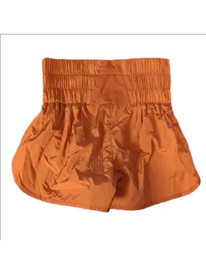 Free people red earth cognac shorts size small thumbnail 6
