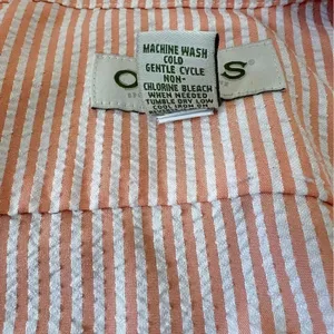 Women’s Orvis Peach White Zip Front Seersucker Jacket thumbnail 4