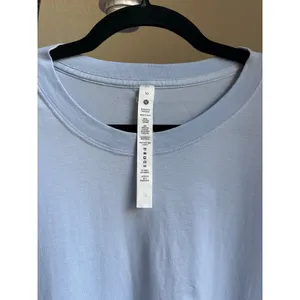 Lululemon All Yours Blue Cotton Women’s Short Sleeve T-Shirt thumbnail 3