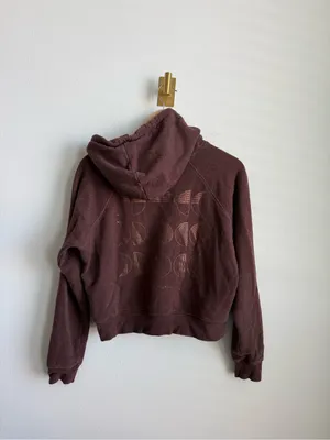 Spiritual Gangster Hallie Phases Cropped Hoodie Moon Graphic Brown Medium thumbnail 9