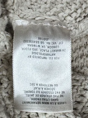Anthropologie Angel of the North Harvest Moon Cotton Poncho Sweater Size S thumbnail 8