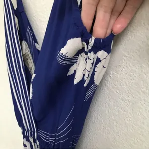 Vintage 70’s‎ Young Edwardian spaghetti strap surplus Hawaiian print sundress S* thumbnail 10