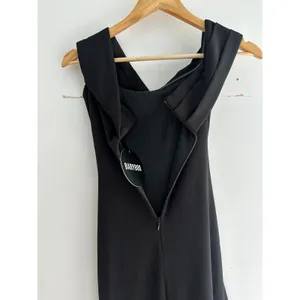 Babyboo Joyce Maxi Dress Black Off Shoulder Ruched Formal Gown XS NWT thumbnail 8