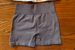Grey QQQ Amazon Workout Shorts thumbnail 1