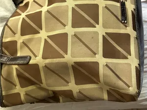 Nine & Co. Women’s Brown Geometric Tote Shoulder Bag thumbnail 4