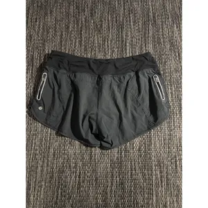 Lululemon Track That Short Ruched Ruffle Side Zip Pocket Runner Athletic thumbnail 2