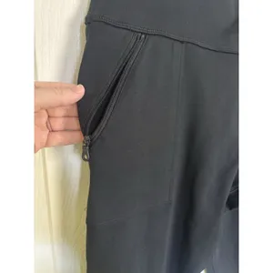 Aerie Black The Hugger Legging Hi-Rise Large Zipper Pockets Lounge Stretch thumbnail 5