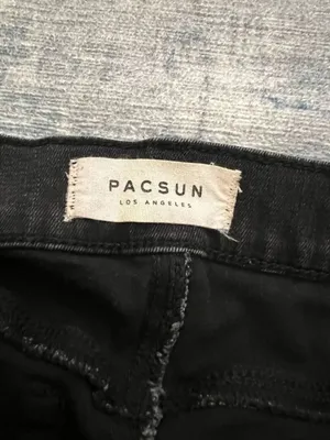 PacSun Black Distressed Busted Knee High Rise Ankle Jegging Women's 25" thumbnail 4