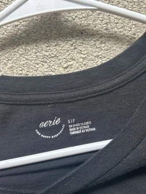 Aerie basic black tshirt thumbnail 2