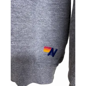 Aviator Nation Logo Stitch Sweatshirt Heather Gray Size Medium‎ thumbnail 7