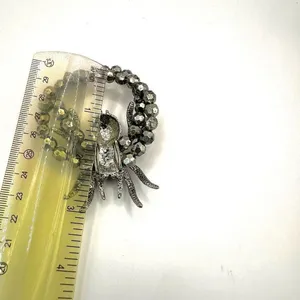 Silver tone purple rhinestone spider bracelets thumbnail 7