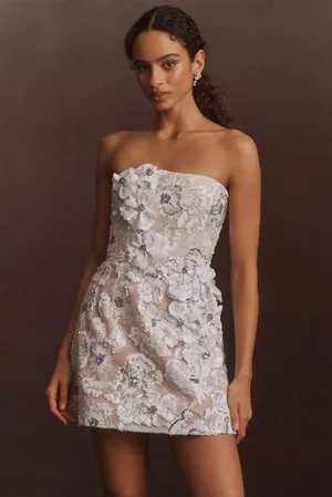 Helsi Anthropologie Dress Structured Floral Mini thumbnail 1