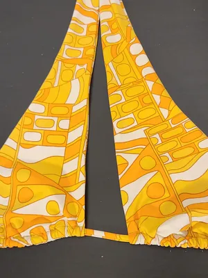 Out From Under Urban Outfitters Orange Retro Print Bikini Top Size Medium NWT thumbnail 3