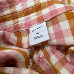 Old Navy Peasant Top Size XL Gingham Mandarin Popover Boho Cottagecore Prairie thumbnail 6