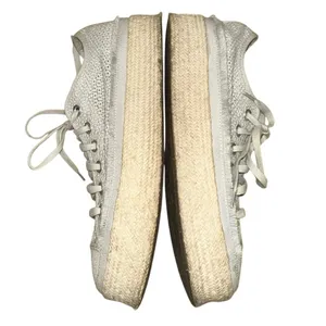 Converse Gray Knit Espadrille Platform Sneakers Women's‎ 8.5 thumbnail 7