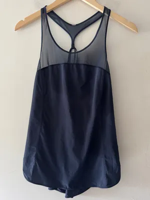 Lululemon 5 Mile‎ Singlet Inkwell Blue Tank Top thumbnail 3