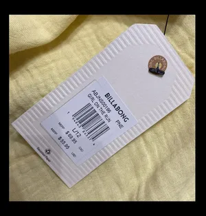Billabong Soft Yellow romper - size Large / New w/tag thumbnail 6