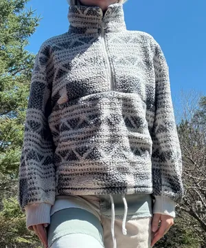 Billabong Sweater Women’s Aztec Pullover Surf Tribal Western Sherpa thumbnail 1