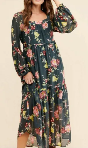 ANTHROPOLOGIE Evelin Maxi Dress Size Small thumbnail 1
