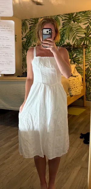 Wild Fable White midi summer dress thumbnail 1