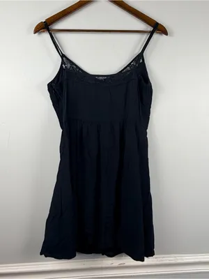 Abercrombie Fitch Womens Small Black Lace Cami Dress thumbnail 6