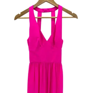 Amanda Uprichard Silk Maxi Dress Pink Strappy Backless S Luxury‎ Resortwear thumbnail 2