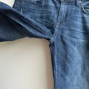 7 For All Mankind Dark Wash Flare Boot Cut Distressed Jeans Size 30 thumbnail 3