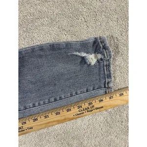 Risen Jeans Straight Leg Distressed‎ High Rise Light Wash thumbnail 9