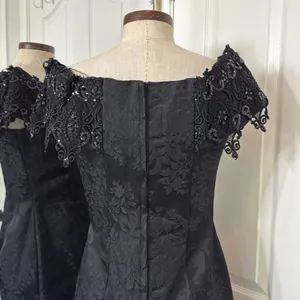 Scott McClintock vintage bedazzled jacquard goth pencil dress thumbnail 10