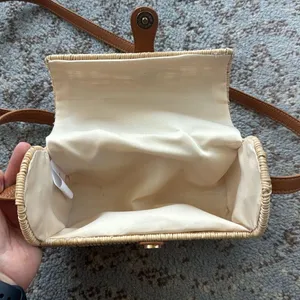 Express Shiraleah Bali Rattan Crossbody Bag Tan thumbnail 6