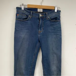 Hudson Womens Blue Mid Rise Skinny Jeans Womens 27 Denim Medium Wash Blue Ankle thumbnail 2