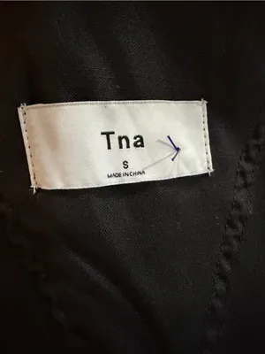 TNA Aritzia Sentyu Black Overalls Romper thumbnail 3