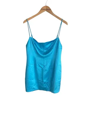 Retrofete Janessa Mini Dress Aqua Blue thumbnail 4