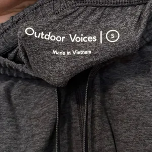 Outdoor Voices Charcoal Grey Cloud Knit Sweatpants Size Small thumbnail 3