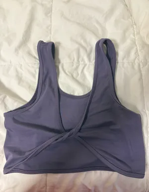 Agent 84 Purple Cropped Tank / Sports Bra — S/M thumbnail 2