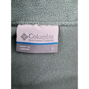 Columbia Fleece Sweater Women’s Sz L 3/4 Zip Pullover Sweatshirt Outdoor Green thumbnail 12