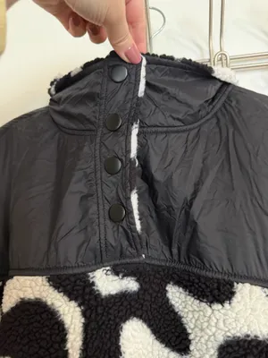 Grayson Threads Black and White Fleece Pullover thumbnail 2
