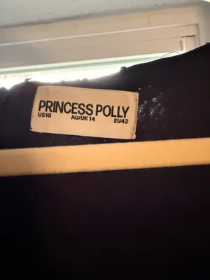 Navy blue sparkly princess Polly dress thumbnail 3